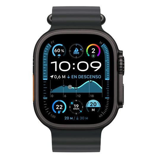 Apple Watch Ultra 2 GPS Cellular 49mm Caja Negra Titanio con Correa Ocean Band Negra - TeknoMania S.L