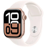 Apple Watch Series 10 GPS 42mm Caja Aluminio Oro Rosa con Correa Deportiva Rosa Rubor S - TeknoMania S.L