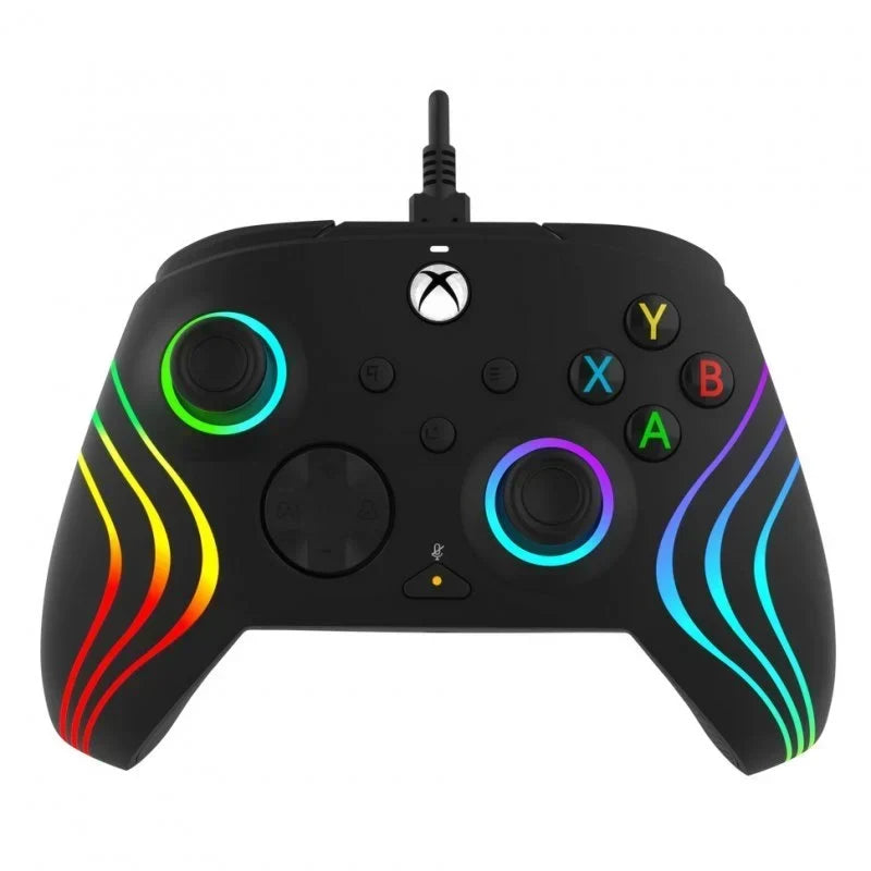 PDP Afterglow Wave Mando con Cable Negro para Xbox X - TeknoMania S.L