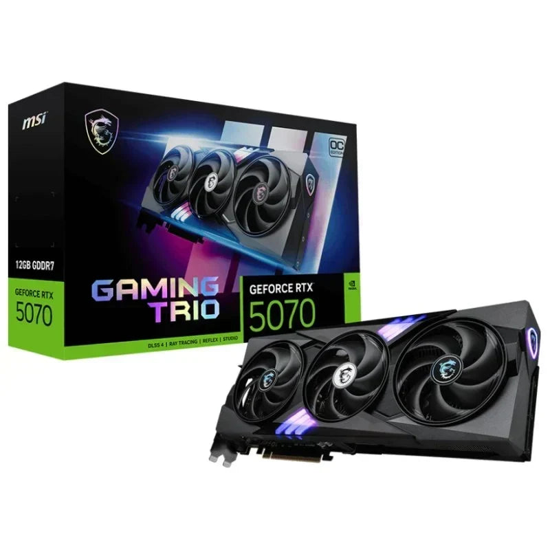Tarjeta Gráfica MSI GeForce RTX 5070 GAMING TRIO OC 12GB GDDR7 Reflex 2 RTX AI DLSS4 - TeknoMania S.L