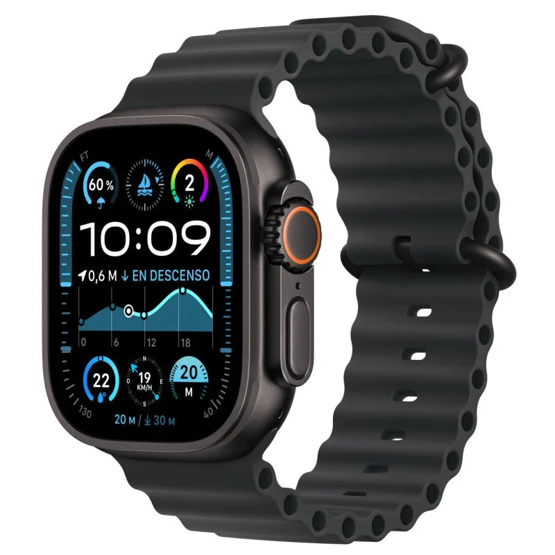 Apple Watch Ultra 2 GPS Cellular 49mm Caja Negra Titanio con Correa Ocean Band Negra - TeknoMania S.L