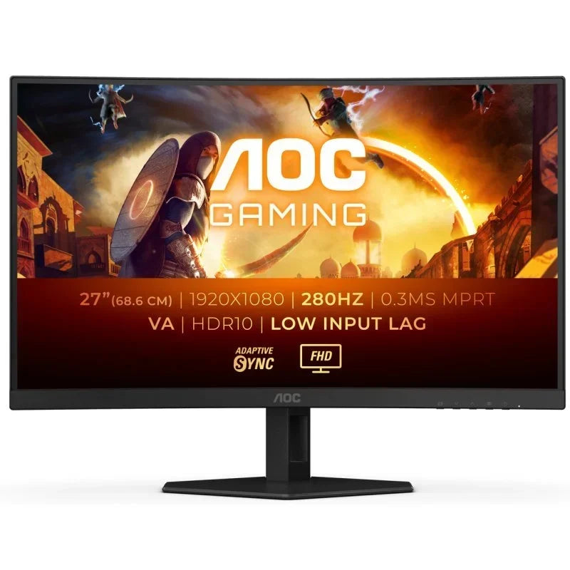 Monitor AOC C27G4ZXE 27" LED Fast VA FullHD 280Hz 1ms Curva - TeknoMania S.L
