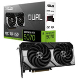Tarjeta Gráfica ASUS Dual GeForce RTX 5070 OC 12GB GDDR7 Reflex 2 RTX AI DLSS4 - TeknoMania S.L