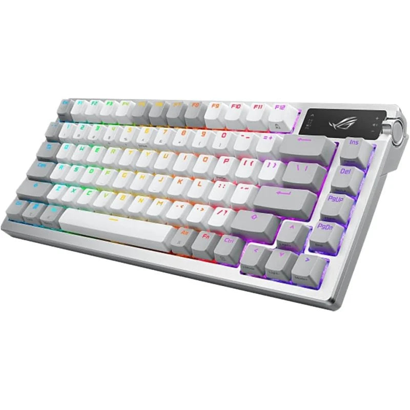 ASUS ROG Azoth Teclado Mecánico Gaming Switch ROG NX Red AZERTY Francés Blanco - TeknoMania S.L