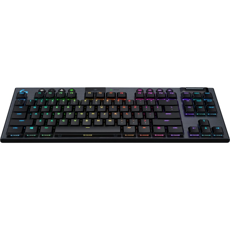 Teclado mecánico Logitech G 920-010588 Tenkeyless Layout ES inalámbrico RGB carbono - TeknoMania S.L
