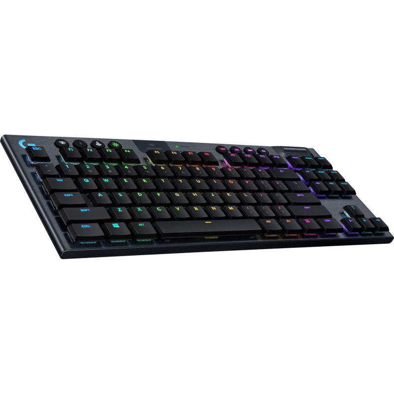 Teclado mecánico Logitech G 920-010588 Tenkeyless Layout ES inalámbrico RGB carbono - TeknoMania S.L