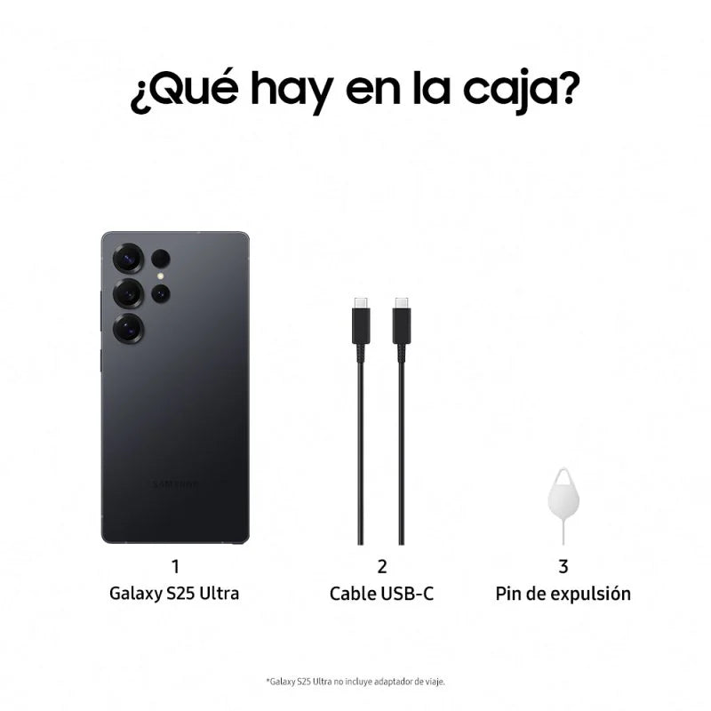 Samsung Galaxy S25 Ultra Smartphone con IA 512 GB Batería 5000mAh Titanio Negro Intenso - TeknoMania S.L