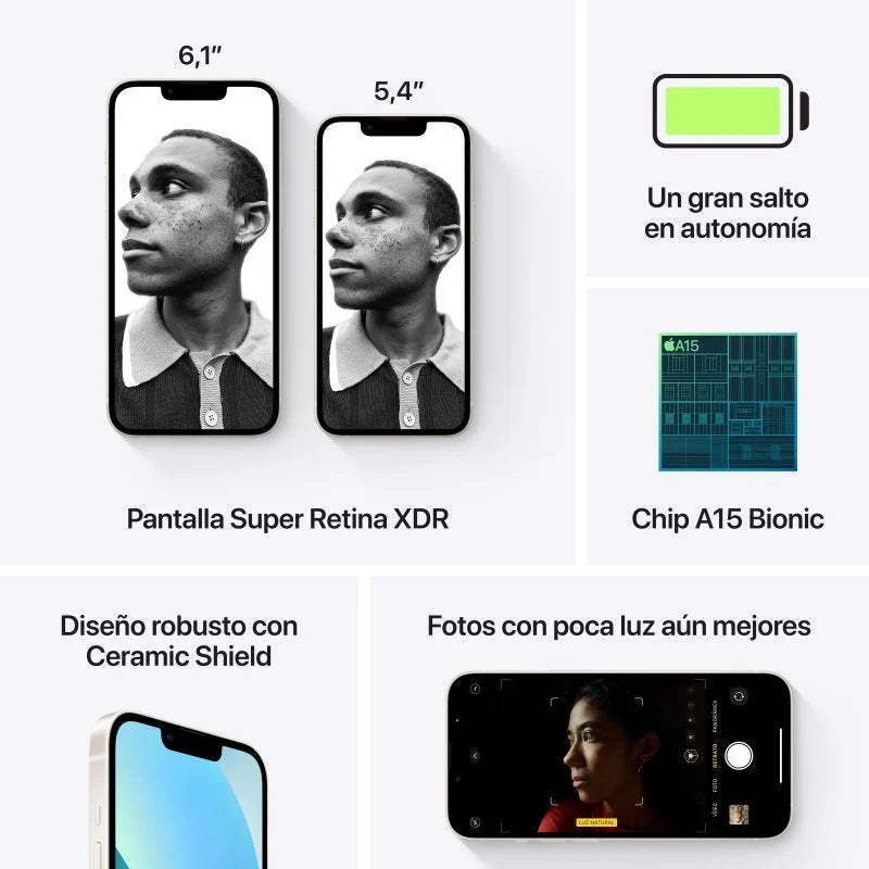 iPhone 13 128GB Blanco Titanio - TeknoMania S.L