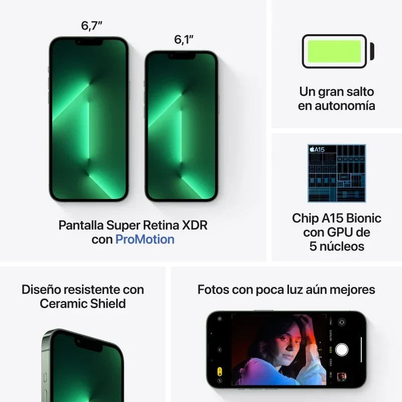 iPhone 13 Pro Max 256GB Verde Alpino - TeknoMania S.L